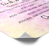 Poster Menu cocktails de boisson mariage moderne illustra (Coin)