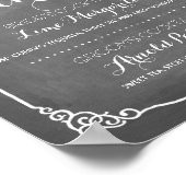 Poster Menu Cocktails Signature | Décor Mariage (Coin)