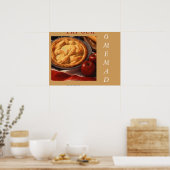 POSTER MENU D'AFFICHAGE D'ART APPLE PIE (Cuisine)