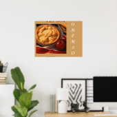 POSTER MENU D'AFFICHAGE D'ART APPLE PIE (Bureau à domicile)