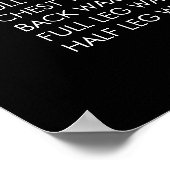 Poster Menu d'Affiche Imprimée Personnalisée de Prix de S (Coin)