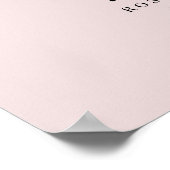 Poster Menu de bar de mariage classique calligraphié élég (Coin)