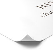 Poster Menu de bar de mariage Fancy Classic Flowers  (Coin)