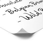 Poster Menu de bière pour la fête de mariage et de douche (Coin)