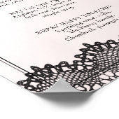 Poster Menu de boissons ou de bar pour enterrement de vie (Coin)