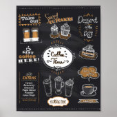 Poster Menu de café (Devant)