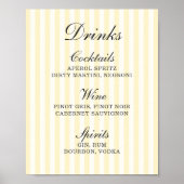 Poster Menu de la barre de bandes jaunes souples (Devant)