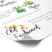 Poster Menu de la barre de signature (Coin)