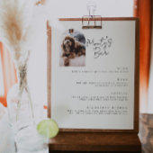 Poster Menu de la barre des animaux de compagnie de signa