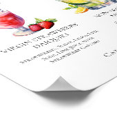 Poster Menu de Mocktails Strawberry Daiquiri Mint Julep (Coin)