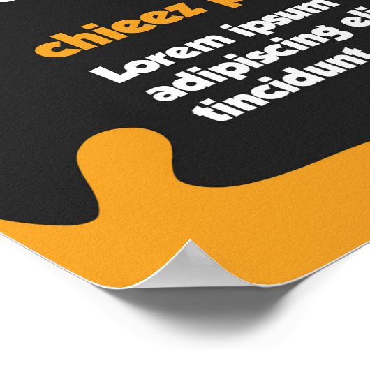 Poster Menu de nourriture (Coin)