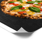 Poster Menu de pizza éditable Pizzaria Menu de restaurant (Coin)