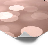 Poster Menu de prix de salon de lumières de paillettes d' (Coin)