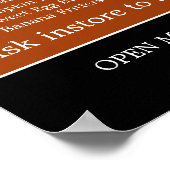 Poster Menu de restaurant chinois (Coin)