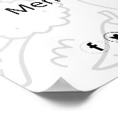 Poster Menu de restaurant de traiteur de nourriture fraîc (Coin)