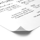 Poster Menu de signature des boissons de mariage imprimab (Coin)