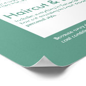 Poster Menu de Spa de Toilettage pour Chiens - Personnali (Coin)