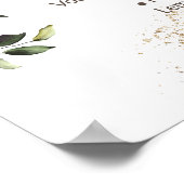 Poster Menu des boissons aux herbes et à la verdure pour  (Coin)