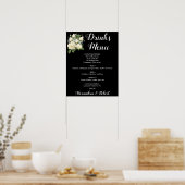 Poster Menu des Boissons | Panneau de Mariage (Cuisine)