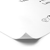 Poster Menu des boissons | Panneau de mariage (Coin)