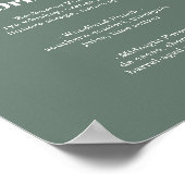 Poster Menu des Boissons Signature de la Forêt Botanique  (Coin)