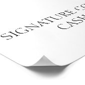 Poster Menu des cocktails (Coin)