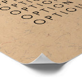 Poster Menu des prix pour photographes de Kraft Camera Po (Coin)