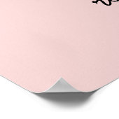 Poster Menu des services de bien-être holistique Rose (Coin)