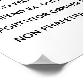 Poster Menu d'événement Simple d'écriture manuscrite mini (Coin)
