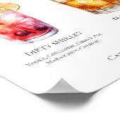 Poster Menu Dirty Shirley Bourbon Smash Signature Boisson (Coin)