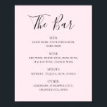 Poster Menu du bar des boissons de mariage rose vif<br><div class="desc">Mariage de script rose vif boissons affiche du menu du bar. Convient pour l'anniversaire,  l'anniversaire et toute autre fête. Veuillez me contacter si vous avez besoin d'autres articles.</div>