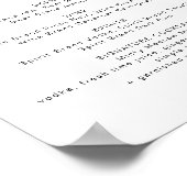 Poster Menu du bar Let's Drink Moderne Bohème de BLAIR (Coin)