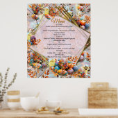 Poster Menu du dimanche de Pâques (Cuisine)