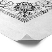 Poster MENU DU DÎNER pour POMPIERS 1856 (Coin)