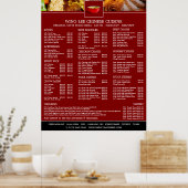 Poster Menu du restaurant chinois (Cuisine)