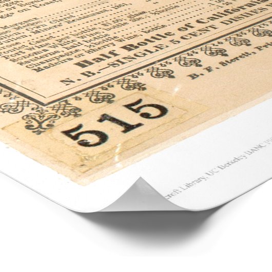 Poster Menu du restaurant des mineurs (1083A) (Coin)