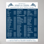 Poster Menu du restaurant Fish & Chip Shop (Devant)
