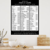 Poster Menu du restaurant Fish & Chip Shop (Cuisine)