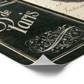 Poster Menu français (Coin)