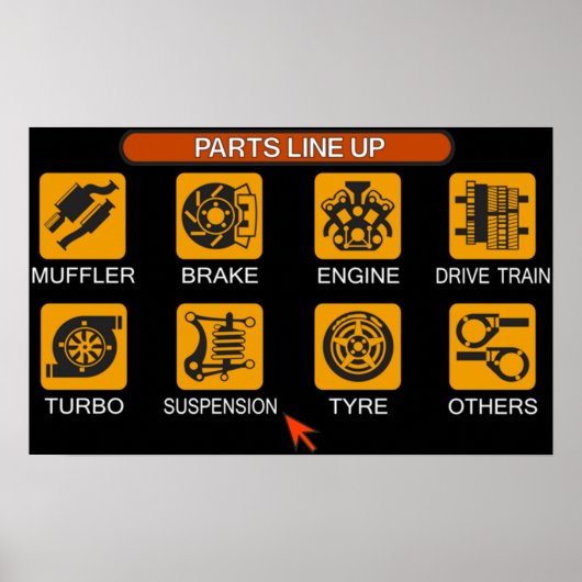Poster Menu Gran Turismo 2 Tune (Devant)