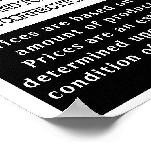 Poster Menu Grunge Salon (Coin)