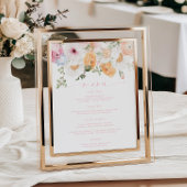 Poster Menu Millie Floral