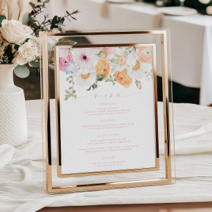 Poster Menu Millie Floral