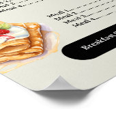 Poster Menu Petit Déjeuner, Menu Restaurant, Marketing Ca (Coin)