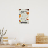 Poster Menu Petit Déjeuner, Menu Restaurant, Marketing Ca (Cuisine)