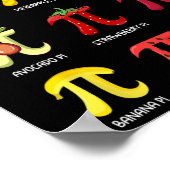 Poster Menu Pi tarte jour de maths mathématiques professe (Coin)