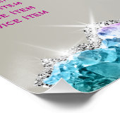 Poster Menu Services Crystals Iridescente (Coin)