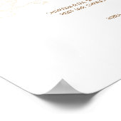 Poster Menu Whimsical Minimalist Script Mariage Boissons (Coin)