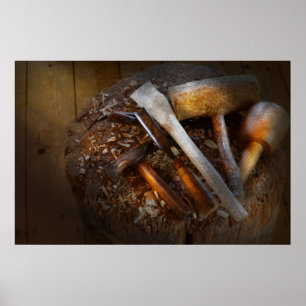 Poster Menuiserie - Outil - Outils pour la sculpture