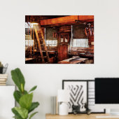 Poster Menuisier - Ancien Atelier (Bureau à domicile)